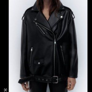 Zara Black Leather Jacket